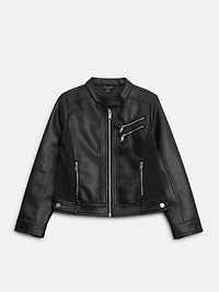 Zona Faux-Leather Jacket (7-14)
