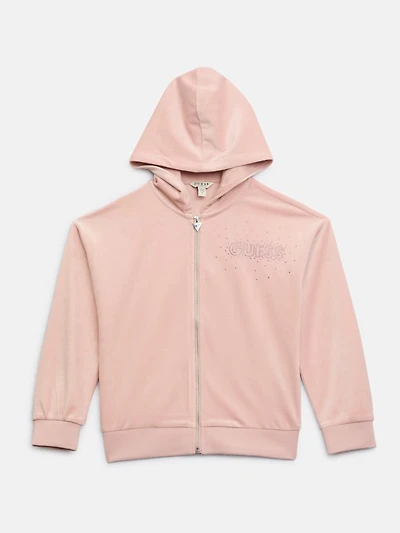 Velour Full-Zip Hoodie (7-14
