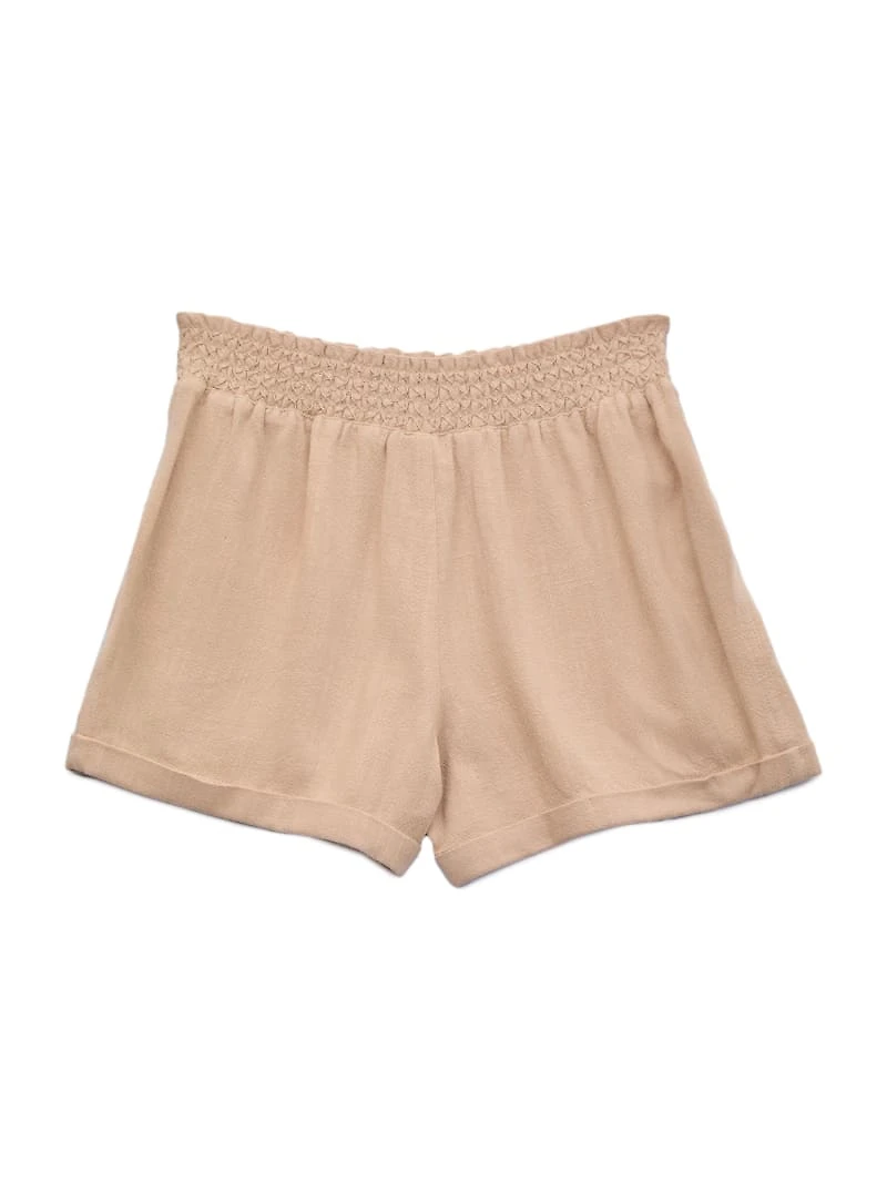 Harper Linen-Blend Shorts (7-14