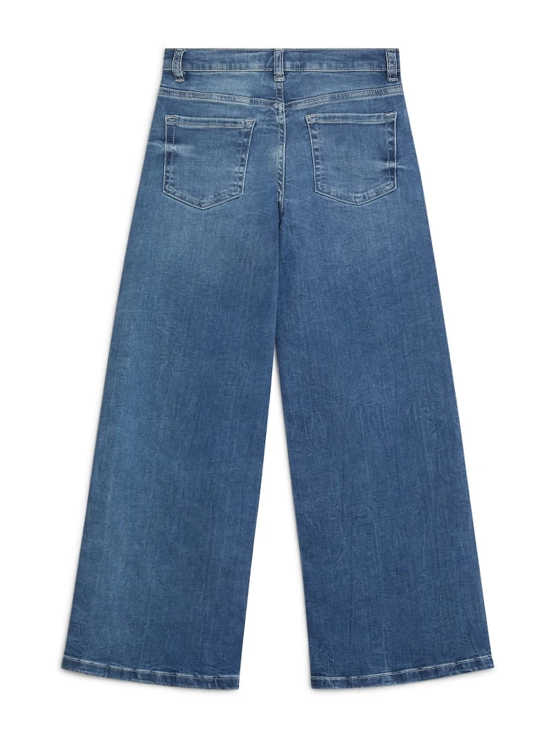 Wide-Leg Logo Jeans (7-16)