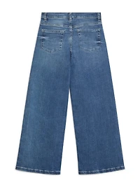 Wide-Leg Logo Jeans (7-16)