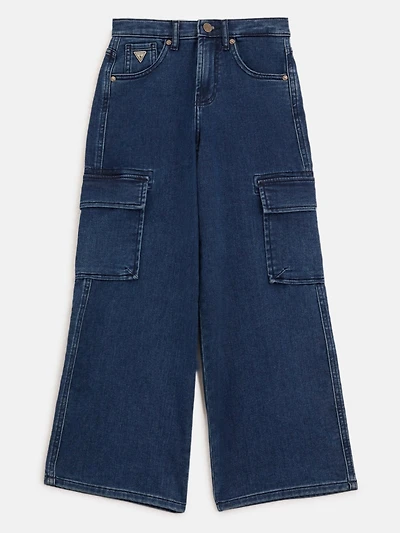 Angelique Wide-Leg Cargo Jeans (7-16