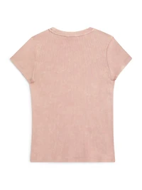 Nancy Knit Crewneck Tee (7-14