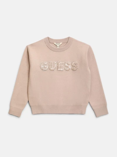 Cute Sequined Rhinestone Sweater (7-14