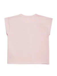 Eco Cropped Glitter Logo Tee (7-16)