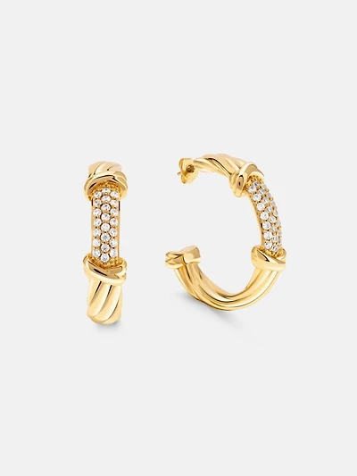 Marciano torchon earrings