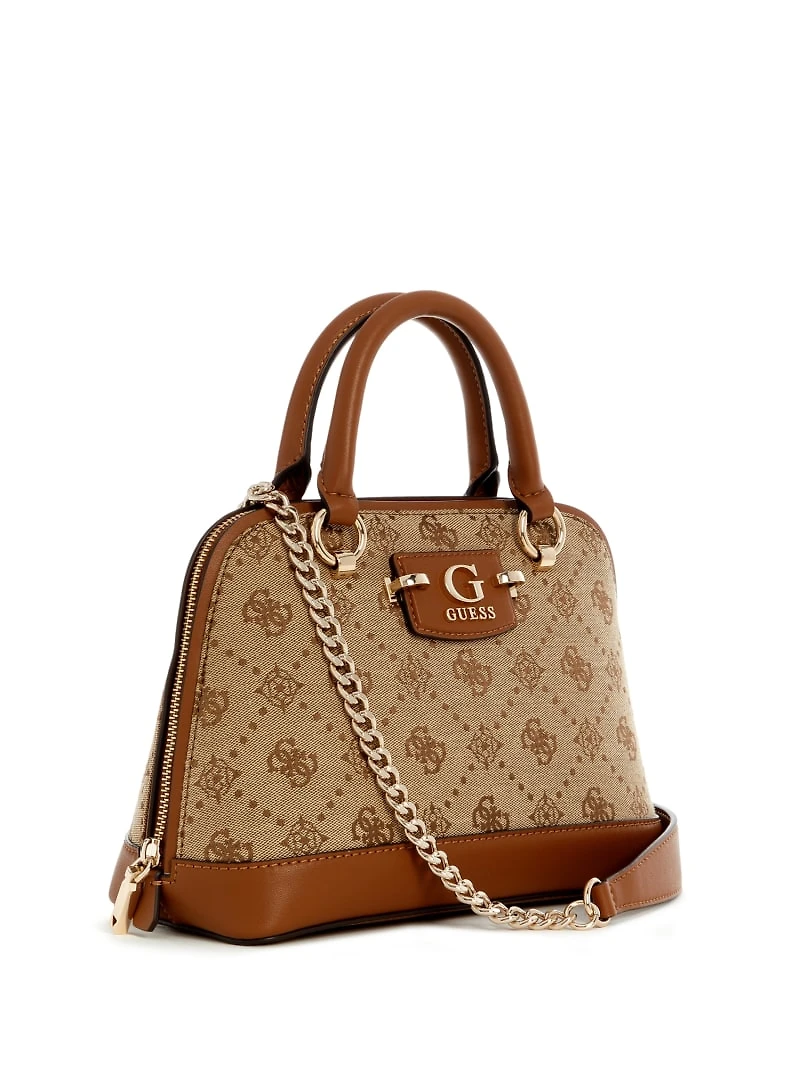 Neda Jacquard Logo Dome Satchel