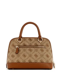 Neda Jacquard Logo Dome Satchel