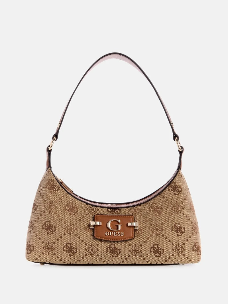 Neda Jacquard Logo Shoulder Bag