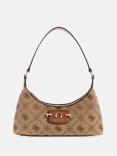 Neda Jacquard Logo Shoulder Bag