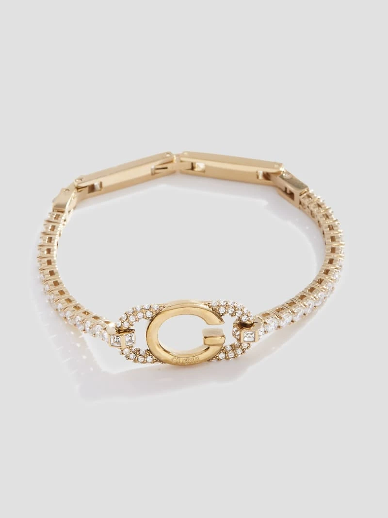 Gold-Tone Signature Tennis Bracelet