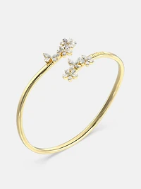 Gold-Tone and Multi-Flower Cuff