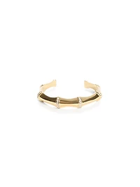 Gold-Tone Bamboo Cuff Bracelet