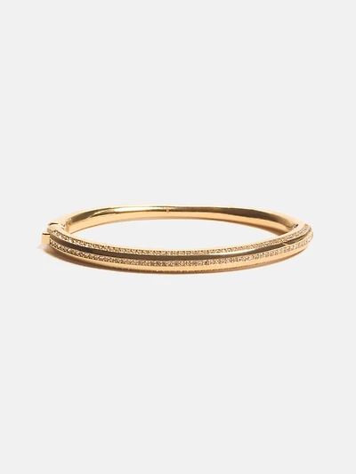 Gold-Tone Pavé Bangle