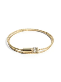 Gold-Tone Double Cable Bracelet