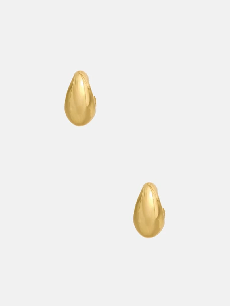 Gold-Tone Sculpted Hoop Earrings