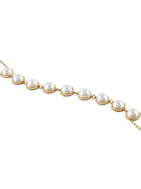 Gold-Tone Faux-Pearl Body Chain