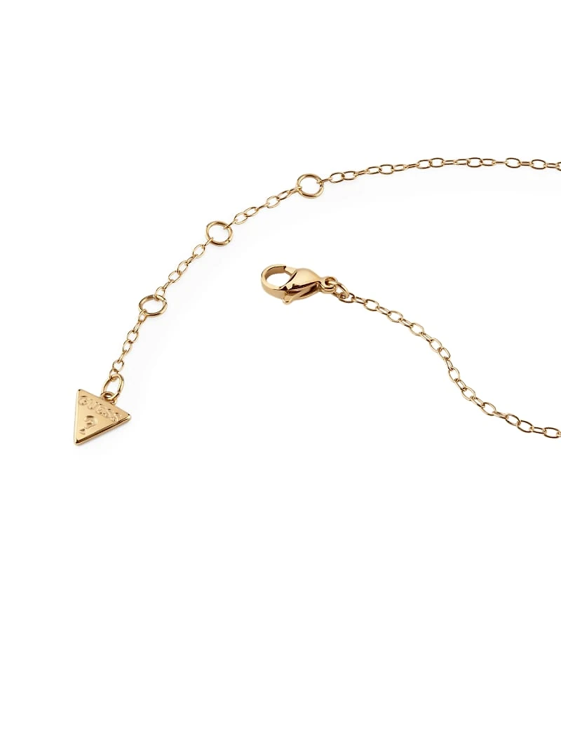 Gold-Tone and Multi-Flower Y Necklace