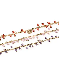 Gold-Tone Quattro G and Multi Layered Necklace
