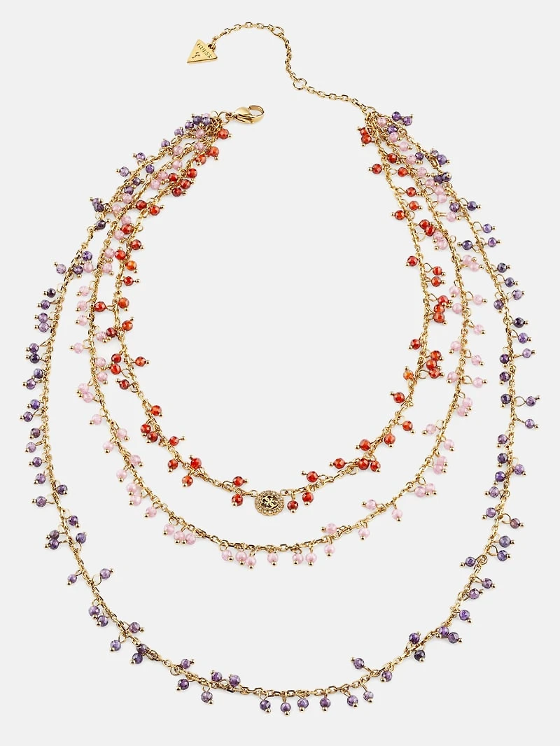 Gold-Tone Quattro G and Multi Layered Necklace