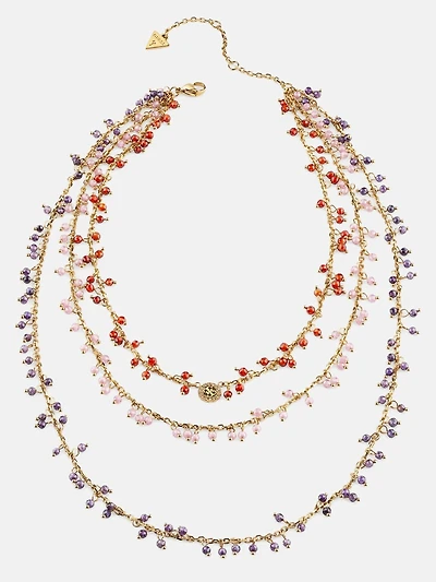 Gold-Tone Quattro G and Multi Layered Necklace