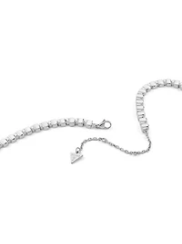 Silver-Tone Chandelier Necklace