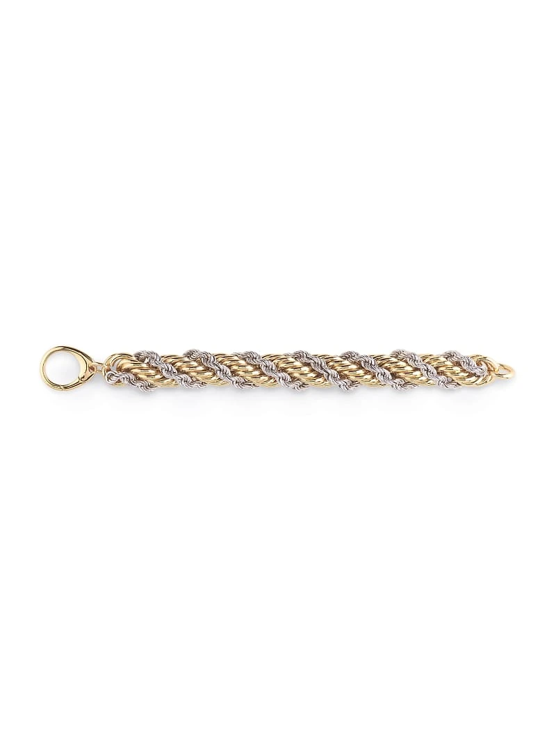 Mixed Metal Double Rope Bracelet