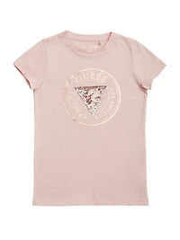 Cheska Embellished Logo Tee (2-6