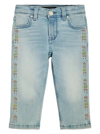 Logo Embroidered Straight Jeans (3M-7)