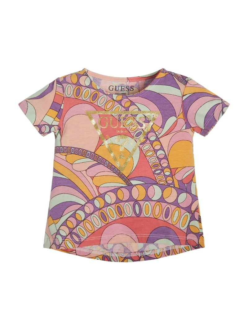 Printed Glitter Logo Tee (3M-7)