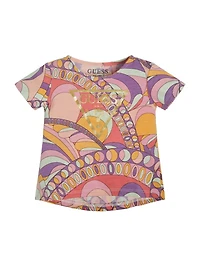 Printed Glitter Logo Tee (3M-7)
