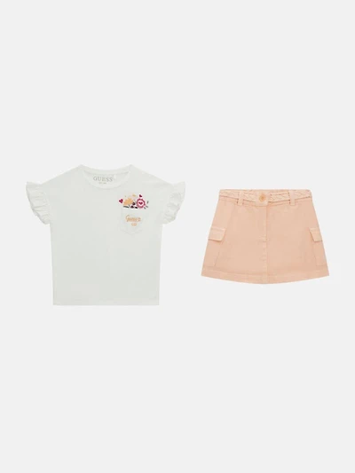 Floral Tee and Twill Skirt (2-7)