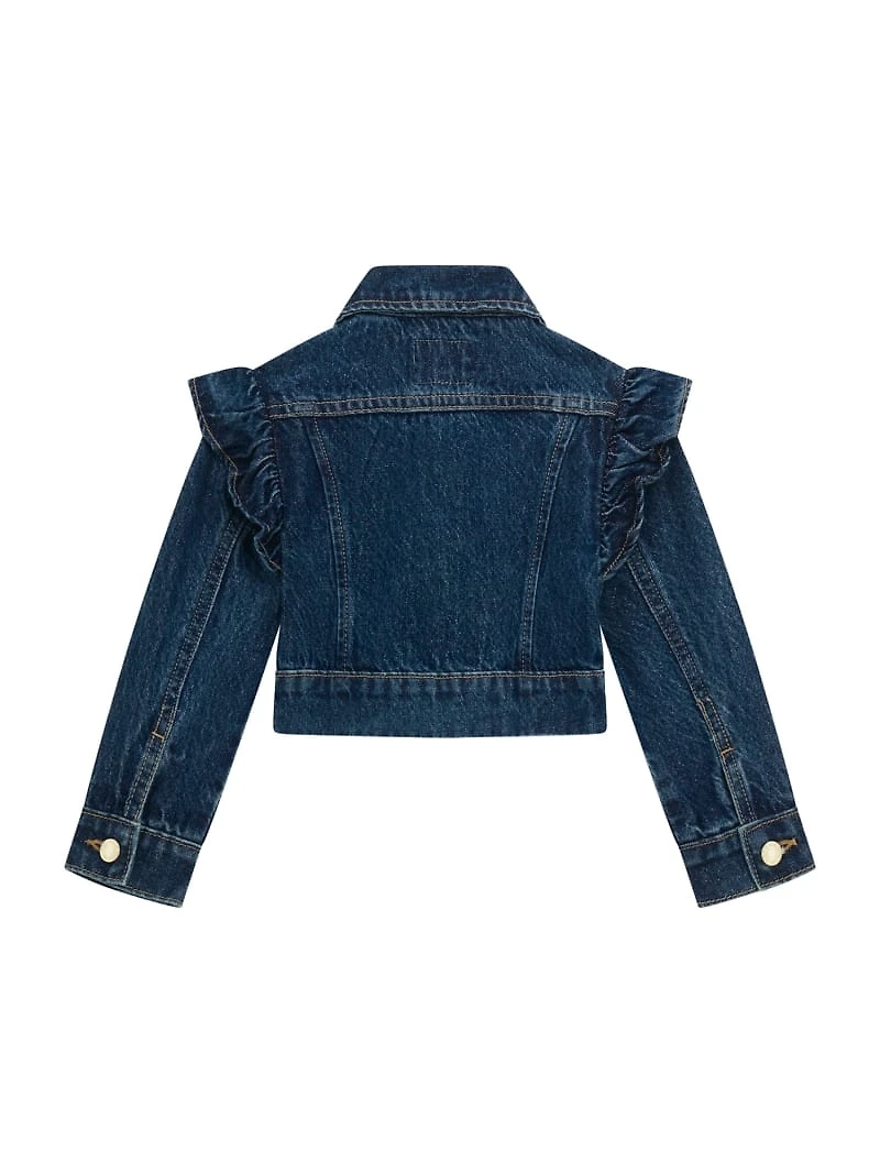 Lurex Denim Ruffle Jacket (3M-7)