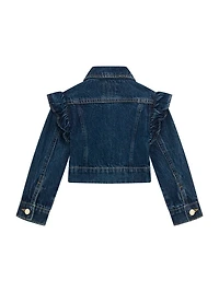 Lurex Denim Ruffle Jacket (3M-7)