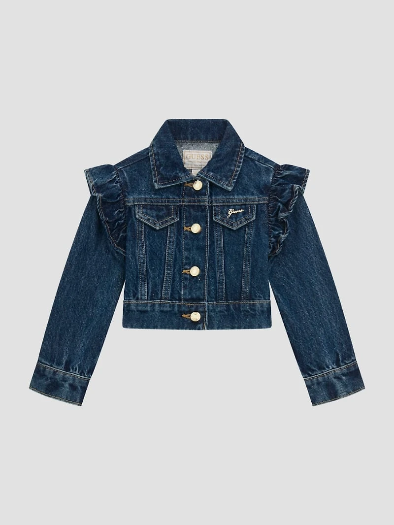 Lurex Denim Ruffle Jacket (3M-7)