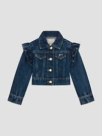 Lurex Denim Ruffle Jacket (3M-7)