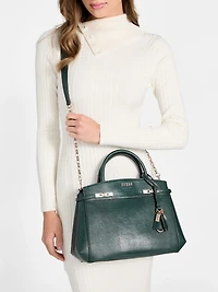 Melinda python-print handbag