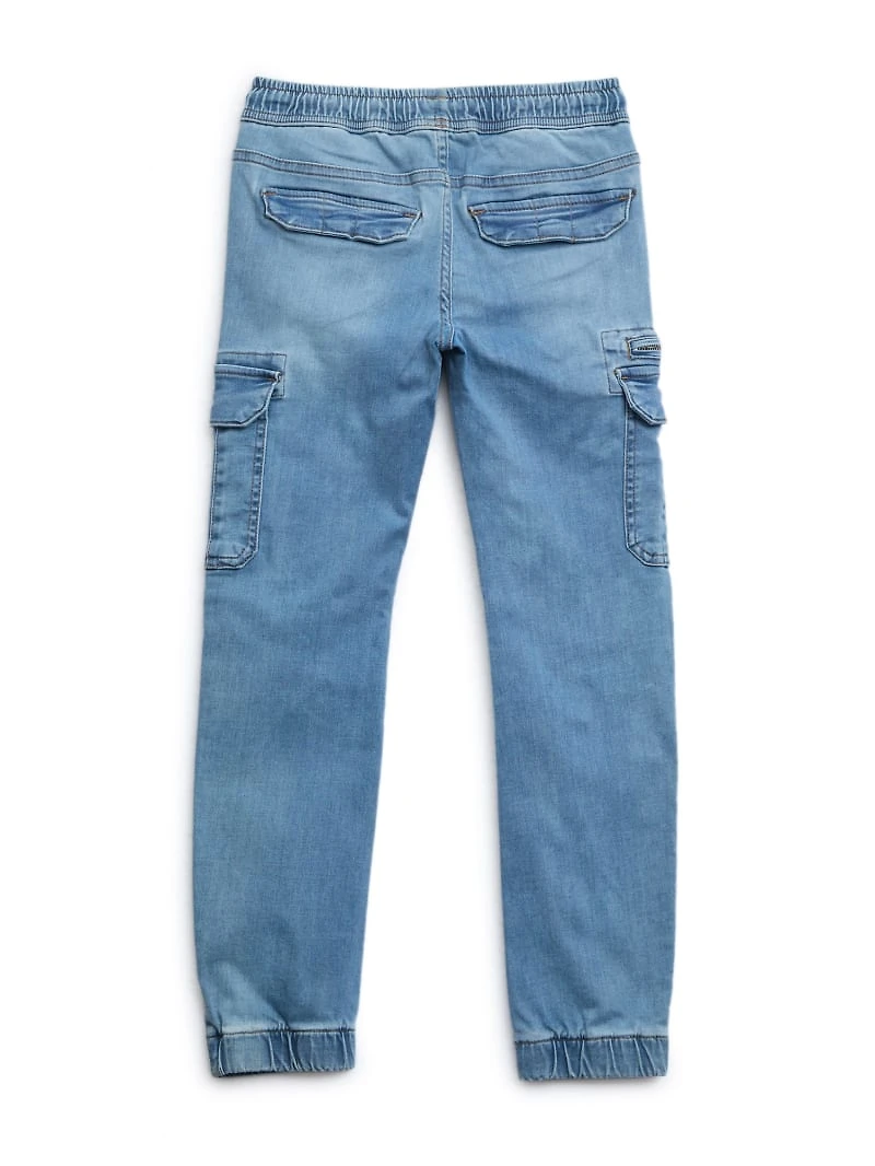 Luis Denim Cargo Joggers (7-18)
