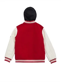 Lark Hooded Varsity Jacket (7-16