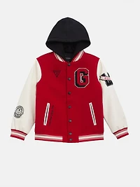 Lark Hooded Varsity Jacket (7-16