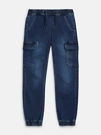 Eco Cargo Denim Joggers (7-16)