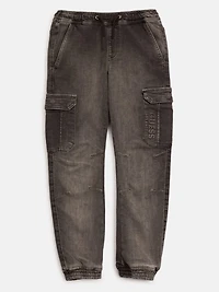 Black Cargo Jeans (7-16)