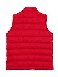 Logo puffer vest