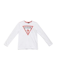 GUESS Kids Long-Sleeve Logo Tee (7