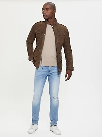 Suede Utility Jacket