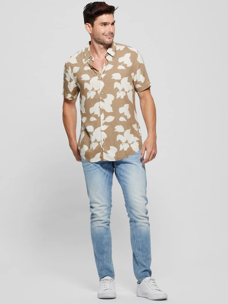 Eco Rayon Shadow Floral Shirt