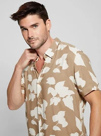 Eco Rayon Shadow Floral Shirt