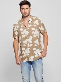 Eco Rayon Shadow Floral Shirt