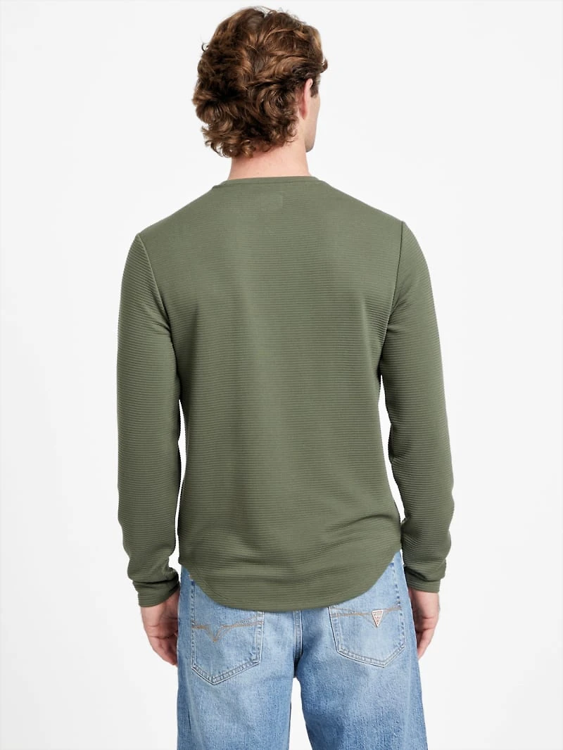 Textured Long-Sleeve Tee