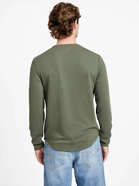Textured Long-Sleeve Tee